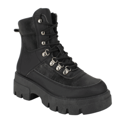 Botín New Walk Militar Suede Negro - Imagen 3