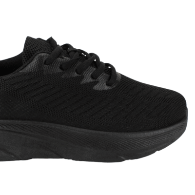 Zapatilla New Walk Mesh Plataforma Negra - Imagen 4