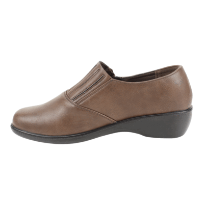 Zapato New Walk Confort Cierre Café