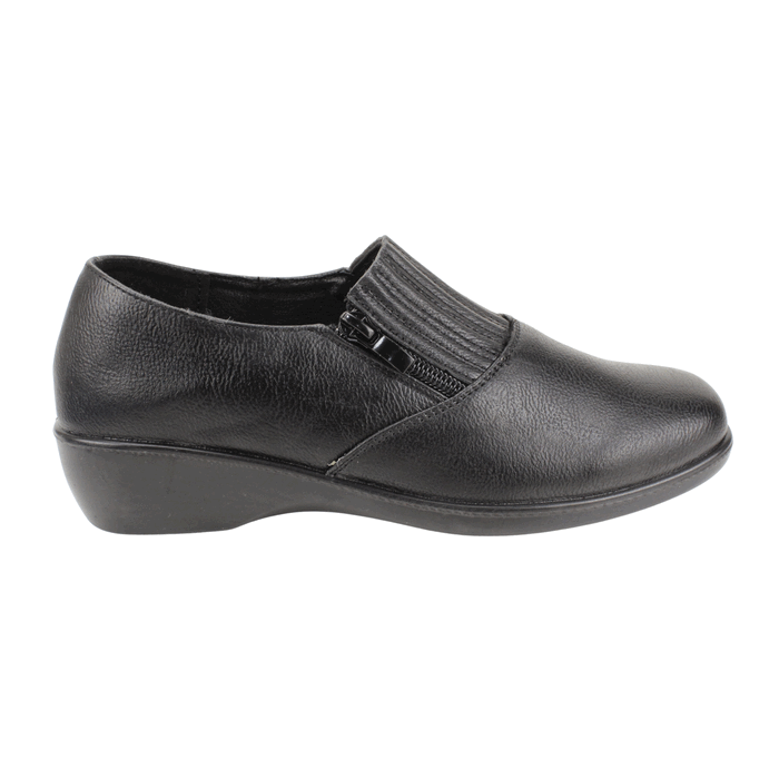 Zapato New Walk Confort Cierre Negro 1 Zapato New Walk Confort Cierre Negro