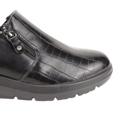 Zapato New Walk Reptil Confort Negro