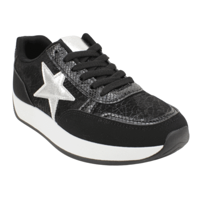 Zapatilla New Walk Stellar Plataforma Negra