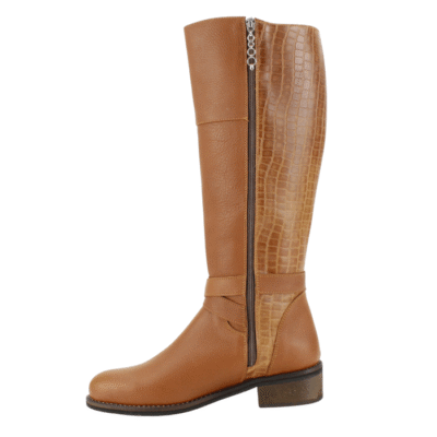 Bota Exs Cuero Larga Camel - Imagen 3