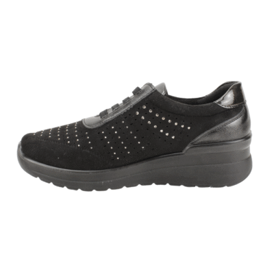 Zapatilla New Walk Brillos Slip On Negra