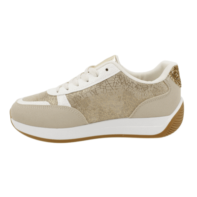Zapatilla New Walk Stellar Plataforma Beige
