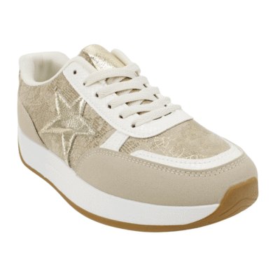 Zapatilla New Walk Stellar Plataforma Beige
