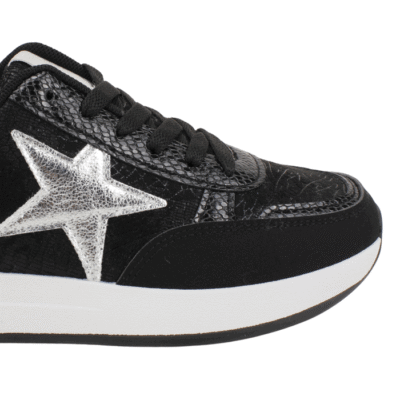 Zapatilla New Walk Stellar Plataforma Negra