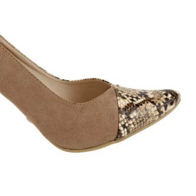 Zapato Exs Stiletto Fiesta Beige