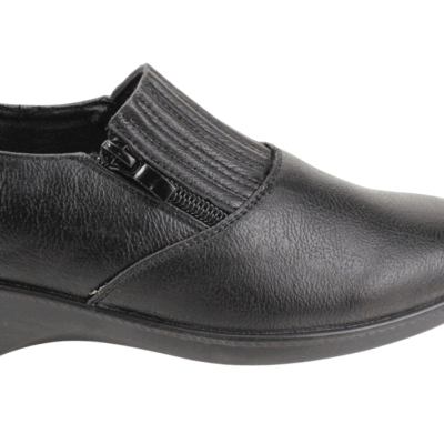 Zapato New Walk Confort Cierre Negro 8 Zapato New Walk Confort Cierre Negro
