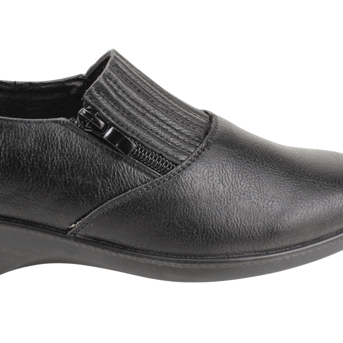 Zapato New Walk Confort Cierre Negro 4 Zapato New Walk Confort Cierre Negro