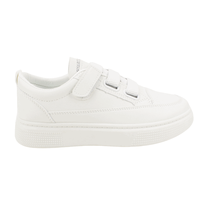 Zapatillas New Walk Brillos Plataforma Blanca 1 Zapatillas New Walk Brillos Plataforma Blanca