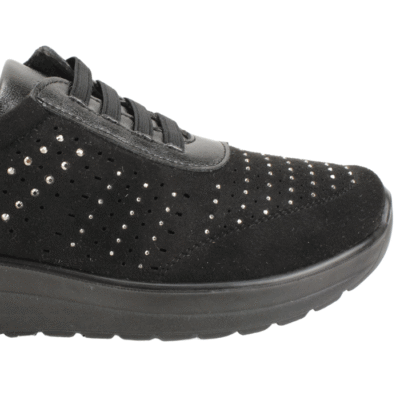 Zapatilla New Walk Brillos Slip On Negra