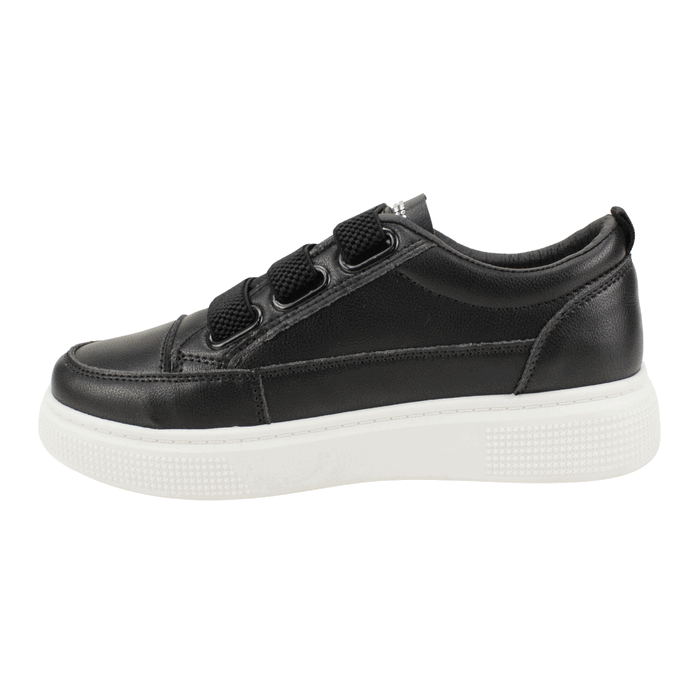 Zapatillas New Walk Brillos Plataforma Negro 3 Zapatillas New Walk Brillos Plataforma Negro