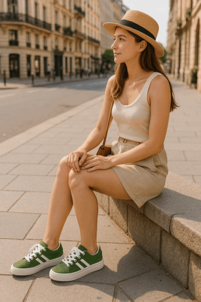 Zapatillas New Walk Harmony Verde - Imagen 2