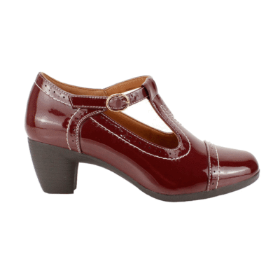 Zapato New Walk Charol Burdeo