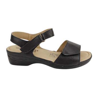 Sandalia Exs Confort Cuero Negro