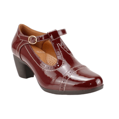 Alternative view of Zapato New Walk Charol Burdeo