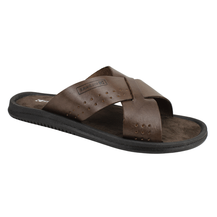 Sandalia Kildare Tiras Cruzadas Cuero Café 2 Sandalia Kildare Tiras Cruzadas Cuero Café - Imagen 2