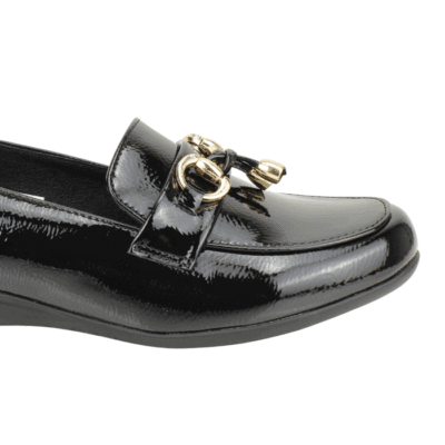 Mocasín New Walk Charol Negro - Imagen 4