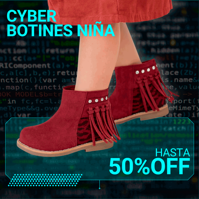 Botines-niña-oferta-cyber-monday