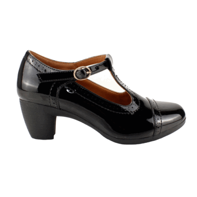 Zapato New Walk Charol Negro