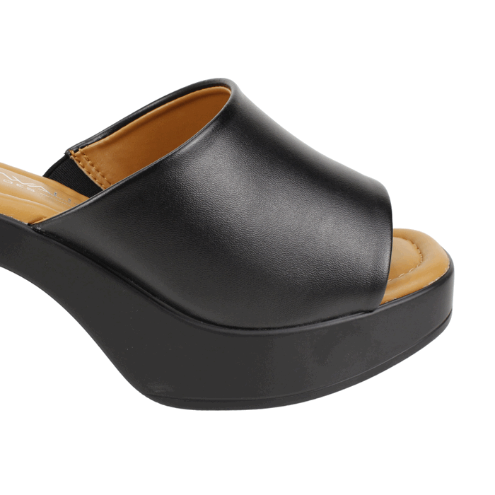 Sandalia New Walk Plataforma Negra 5 Sandalia New Walk Plataforma Negra