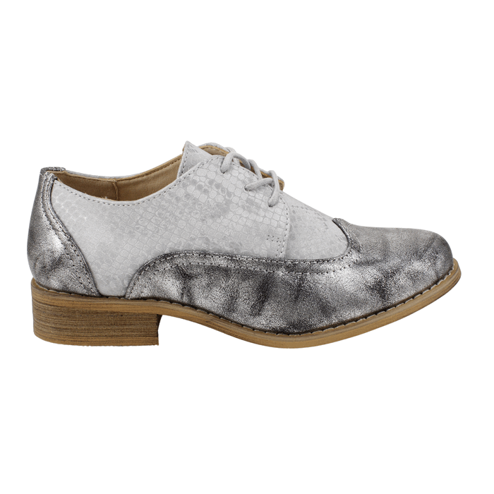 Zapato New Walk Reptil Plateado 1 Zapato New Walk Reptil Plateado