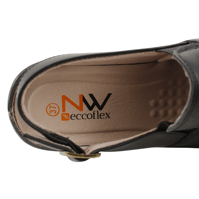 Sandalia New Walk Ortopédica Negra 5 Sandalia New Walk Ortopédica Negra