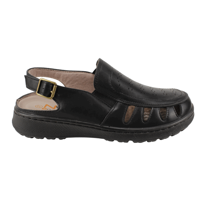 Sandalia New Walk Ortopédica Negra 1 Sandalia New Walk Ortopédica Negra