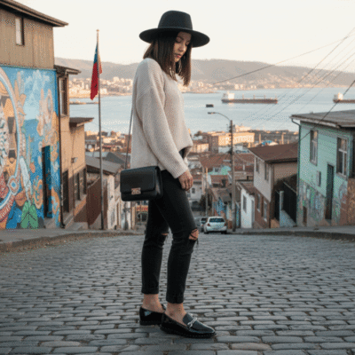 Mocasín Agua de Coco Negro Brillante