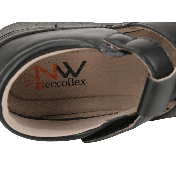 Sandalia New Walk Franciscana Negra 5 Sandalia New Walk Franciscana Negra