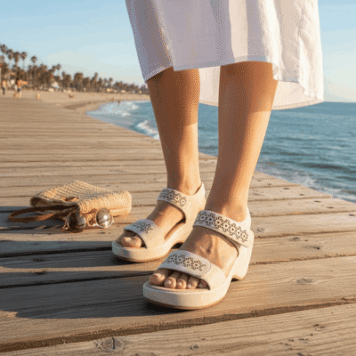 Alternative view of Sandalia New Walk Athenea Beige