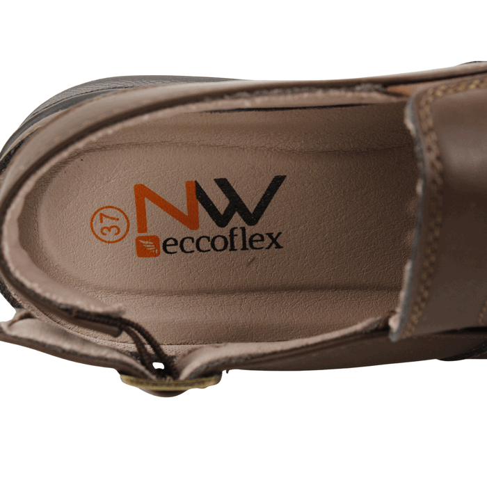 Sandalia New Walk Ortopédica Café 5 Sandalia New Walk Ortopédica Café