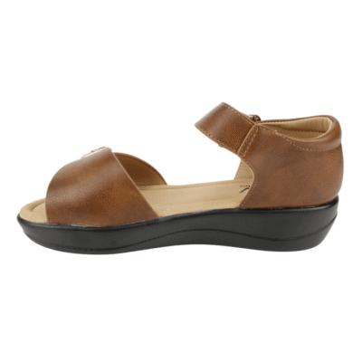 Sandalia New Walk Doble Broche Café 9 Sandalia New Walk Doble Broche Café