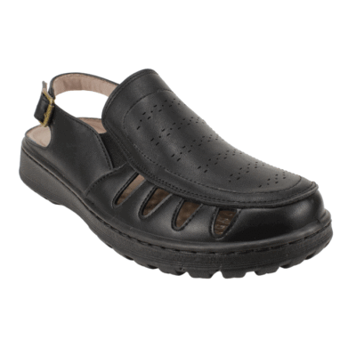 Sandalia New Walk Ortopédica Negra 8 Sandalia New Walk Ortopédica Negra