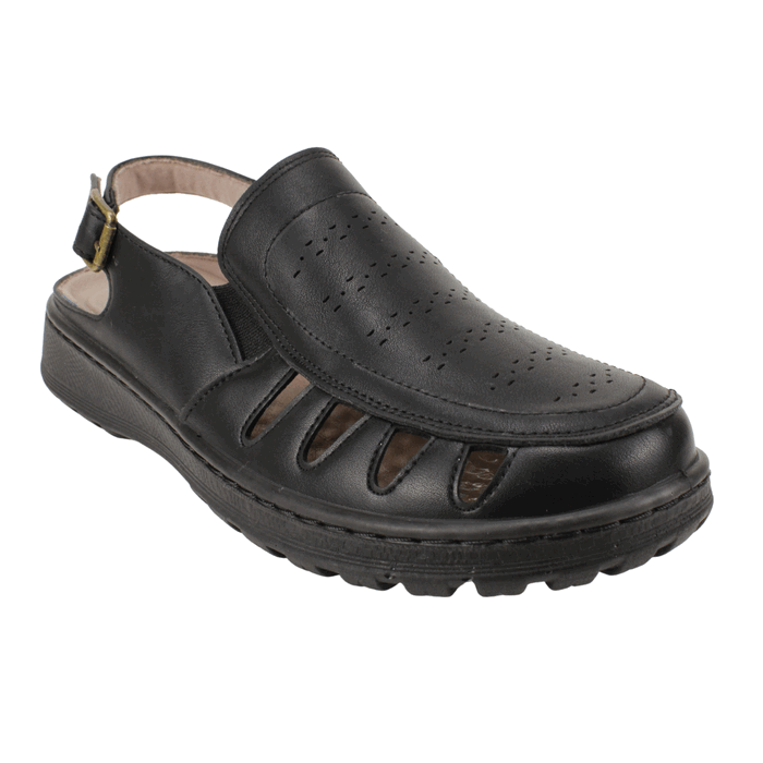 Sandalia New Walk Ortopédica Negra 3 Sandalia New Walk Ortopédica Negra