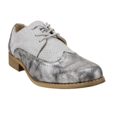 Zapato New Walk Reptil Plateado 8 Zapato New Walk Reptil Plateado