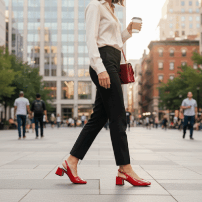 Zapato Agua de Coco Correa Rojo