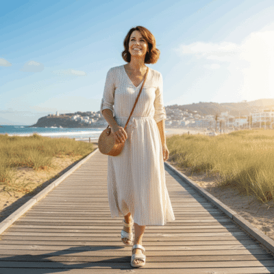 Sandalia New Walk Texturas Velcro Dorada