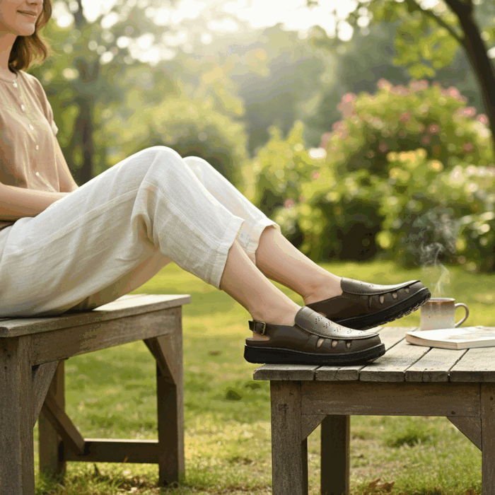 Sandalia New Walk Ortopédica Café 2 Sandalia New Walk Ortopédica Café