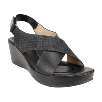 Sandalia New Walk Tiras Cruzadas Negro