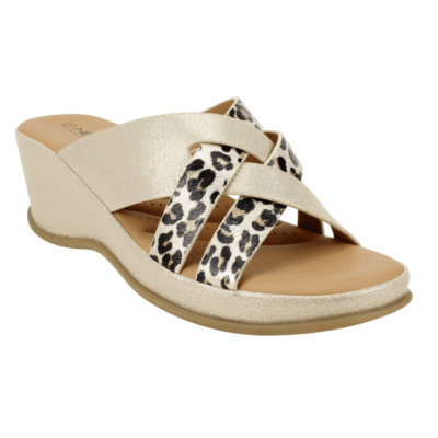 Sandalia New Walk Tiras Cruzadas Dorada 8 Sandalia New Walk Tiras Cruzadas Dorada