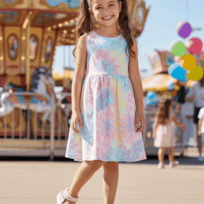 Sandalia Nat Geo Kids Arcoíris Rosa