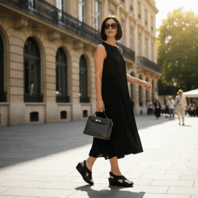 Sandalia New Walk Tiras Cruzadas Negro