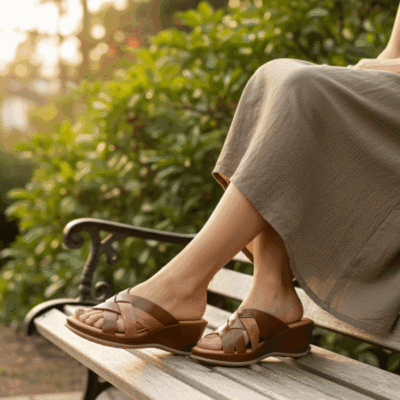 Alternative view of Sandalia New Walk Tiras Cruzadas Café