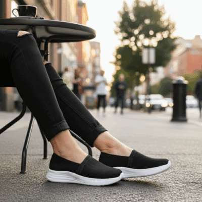 Alternative view of Zapatilla New Walk Transpirable Confort Negra