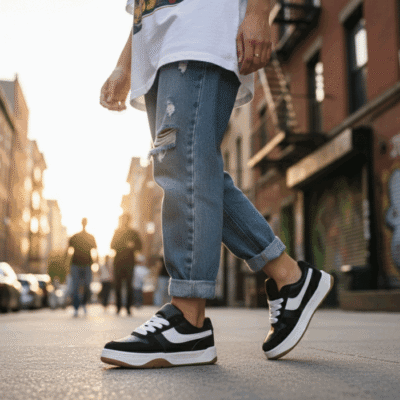 Alternative view of Zapatilla New Walk Skate Negra