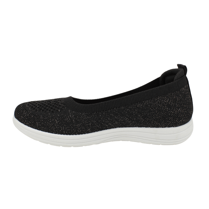 Zapatilla New Walk Slip On Confort Negra 4 Zapatilla New Walk Slip On Confort Negra - Imagen 4