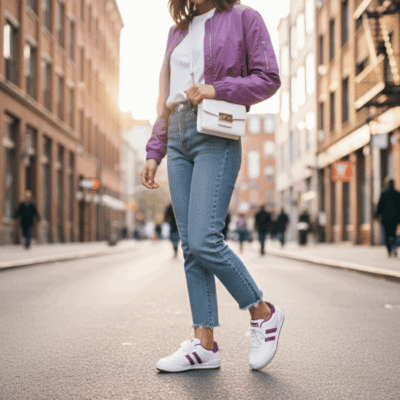 Alternative view of Zapatilla New Walk Dots Púrpura