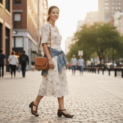 Alternative view of Zapato New Walk Correas Confort Café